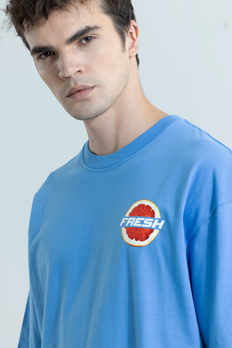 Fresh Blue Oversized T-Shirt