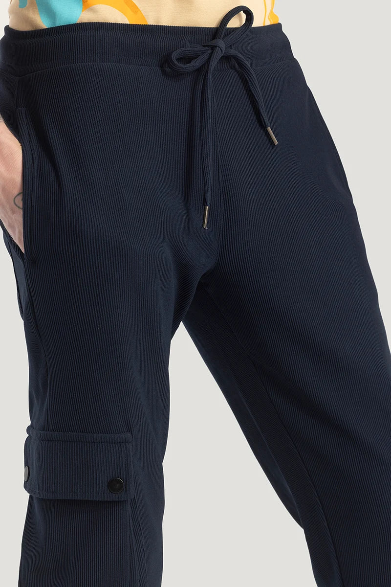 Pockethrive Navy Corduroy Cargo Pant