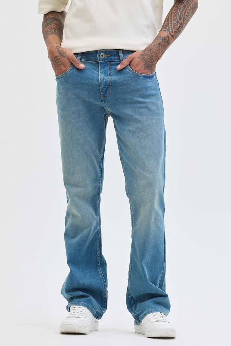 Blue Bootcut Jeans