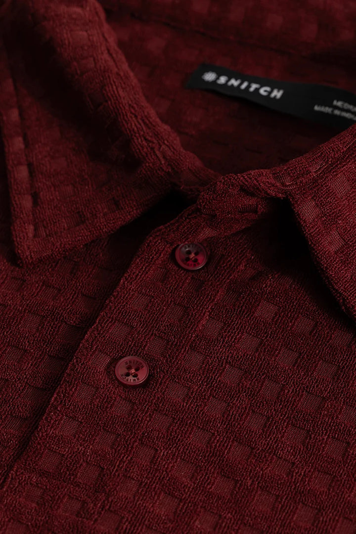 Eloquent Maroon Polo T-Shirt