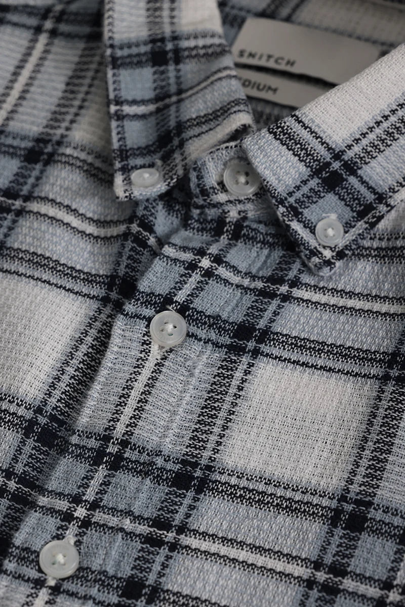 Plaidedge Blue Checked Shirt