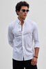 White Solid Oxford Shirt