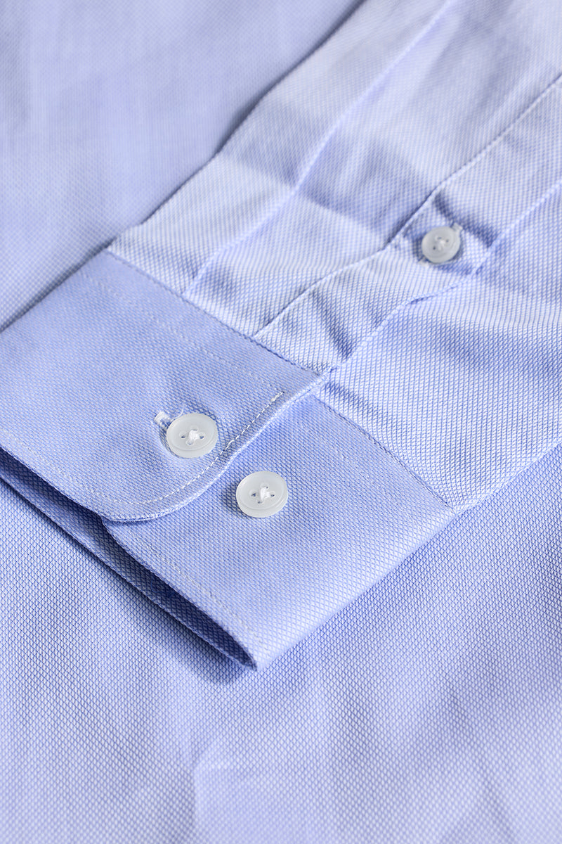 Light Blue Solid Slim Fit Shirt