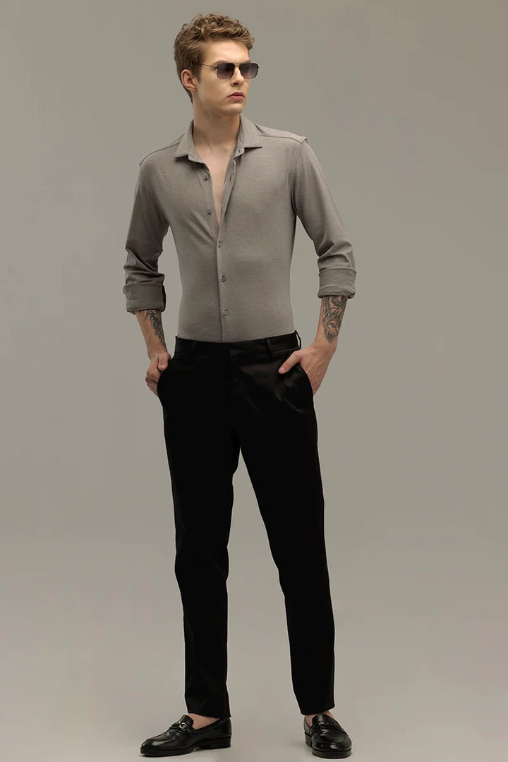 Ulrik Grey Plain Shirt