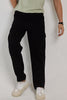 Pull On Jet Black Baggy Fit Jeans