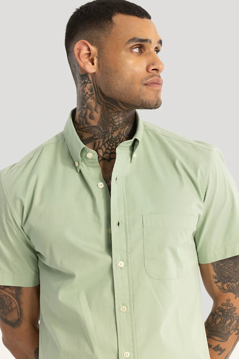 Light Green Oxford Solid Shirt