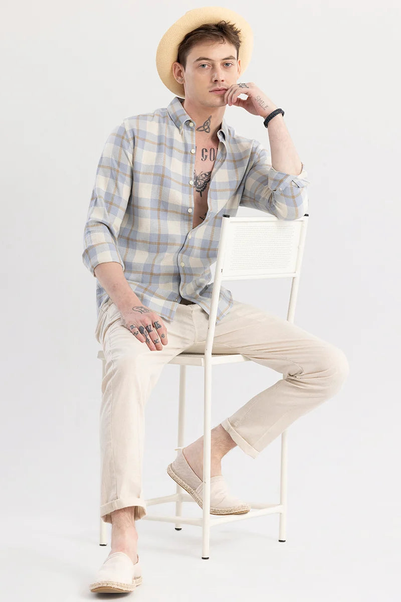 Dreamweaver Blue Check Shirt