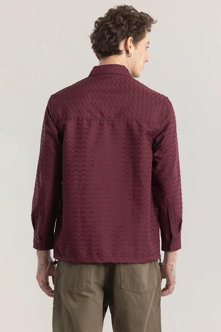 Wavique Maroon Shirt