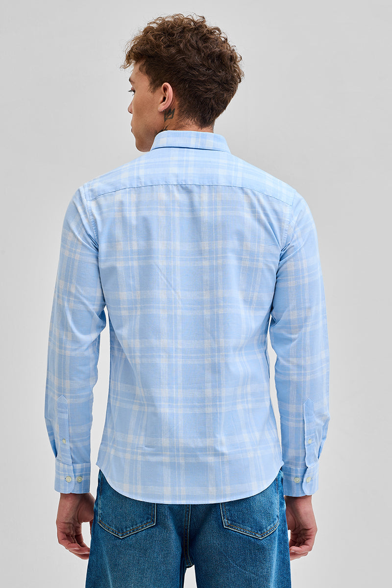 Light Blue Checks Oxford Shirt