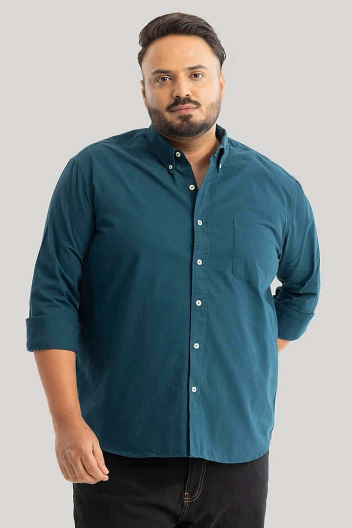 Lucia Teal Plain Shirts