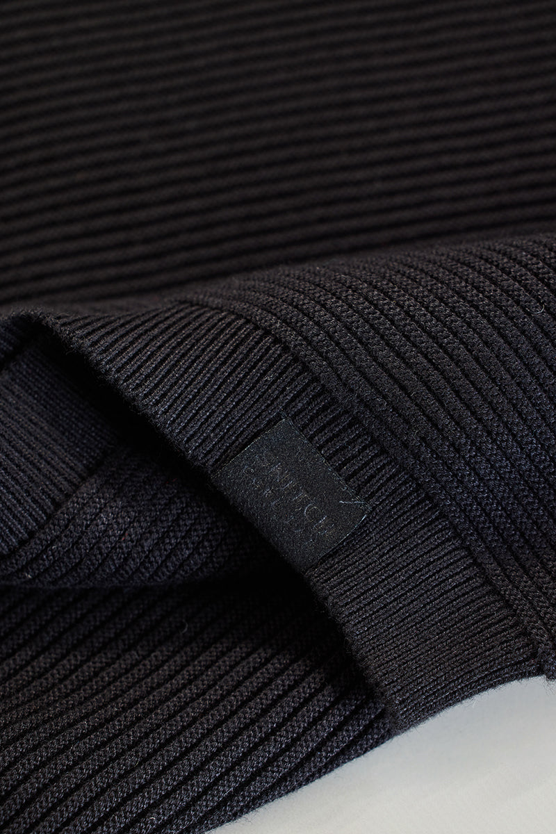 Core Lab Black Textured Sweater