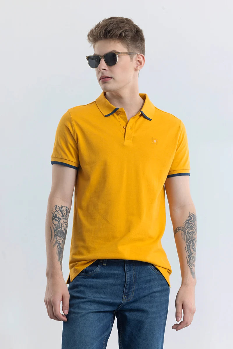 Nadia Mustard Polo T-Shirt