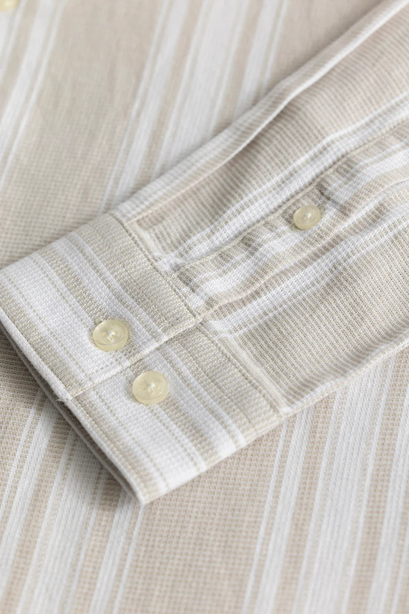 Elise Cream Stripes Shirt