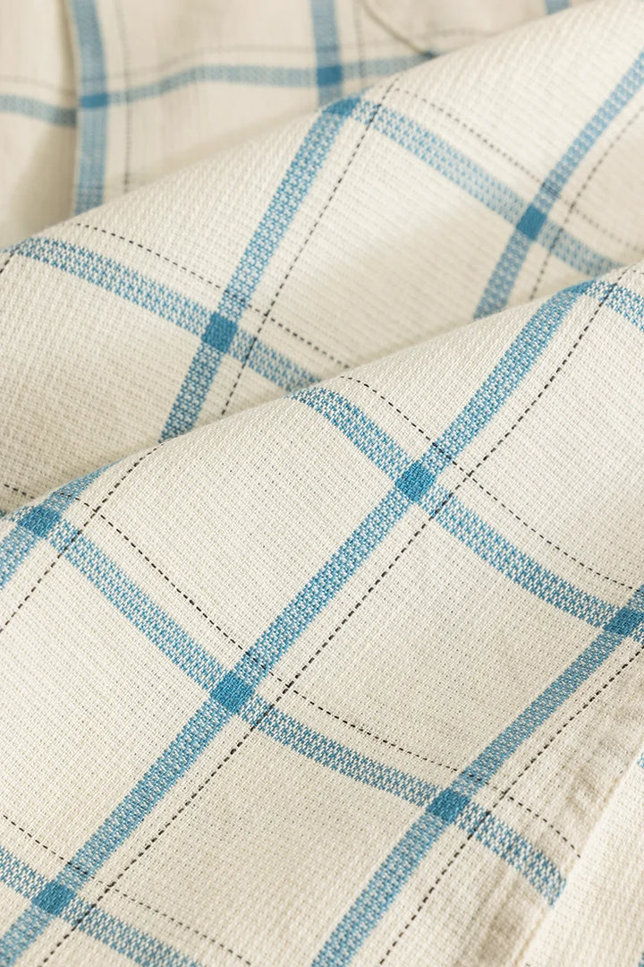 Scope Blue Checks Linen Shirt