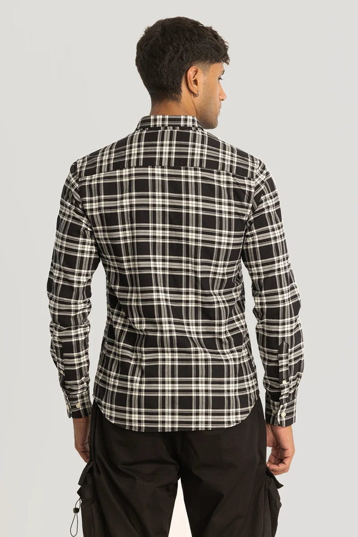 Black Checks Oxford Shirt