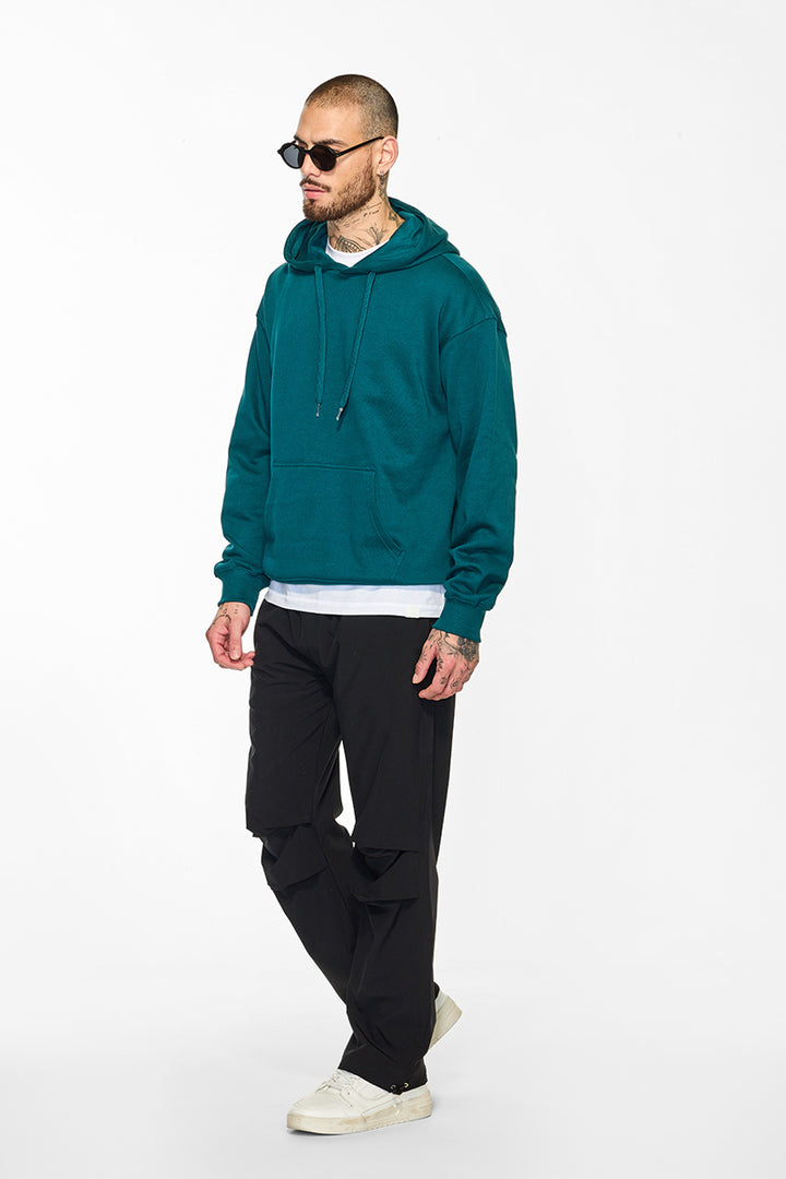 Core Lab Teal Solid Hoodie