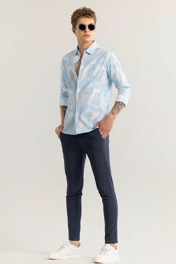 Leaflux Abstract Blue Shirt