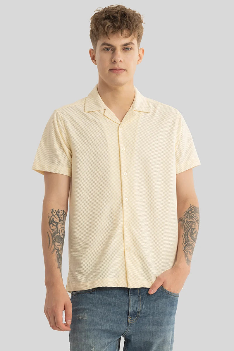 Giulio Cream Textured Shirt