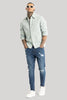 Double Pocket Light Blue Overshirt