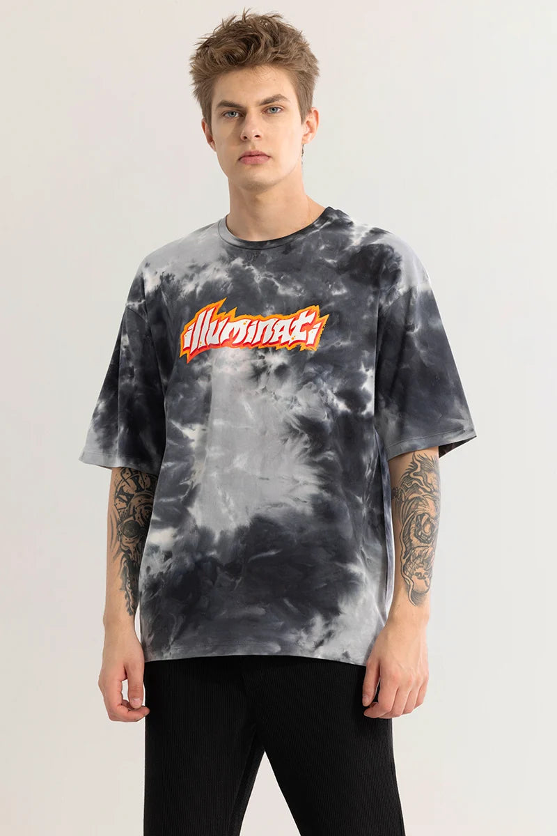 IllumaWave Grey Oversized T-Shirt