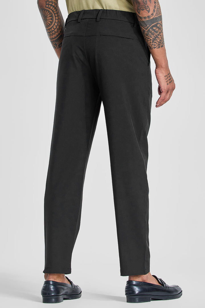 Black Slim Fit Stretch Chinos