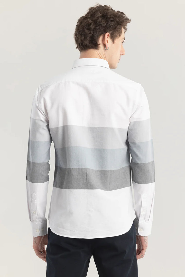 Shadient Stripe White Shirt