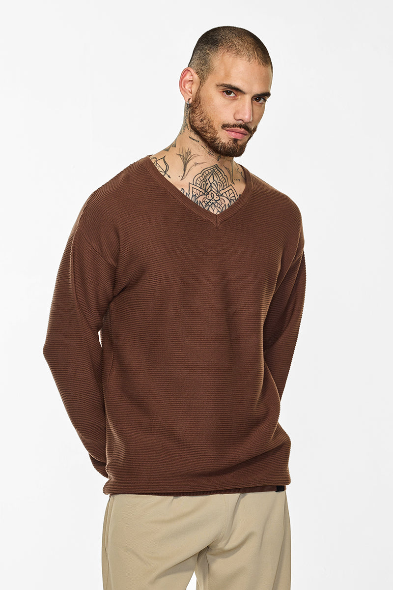 Core Lab Hazelnut Textured Sweater