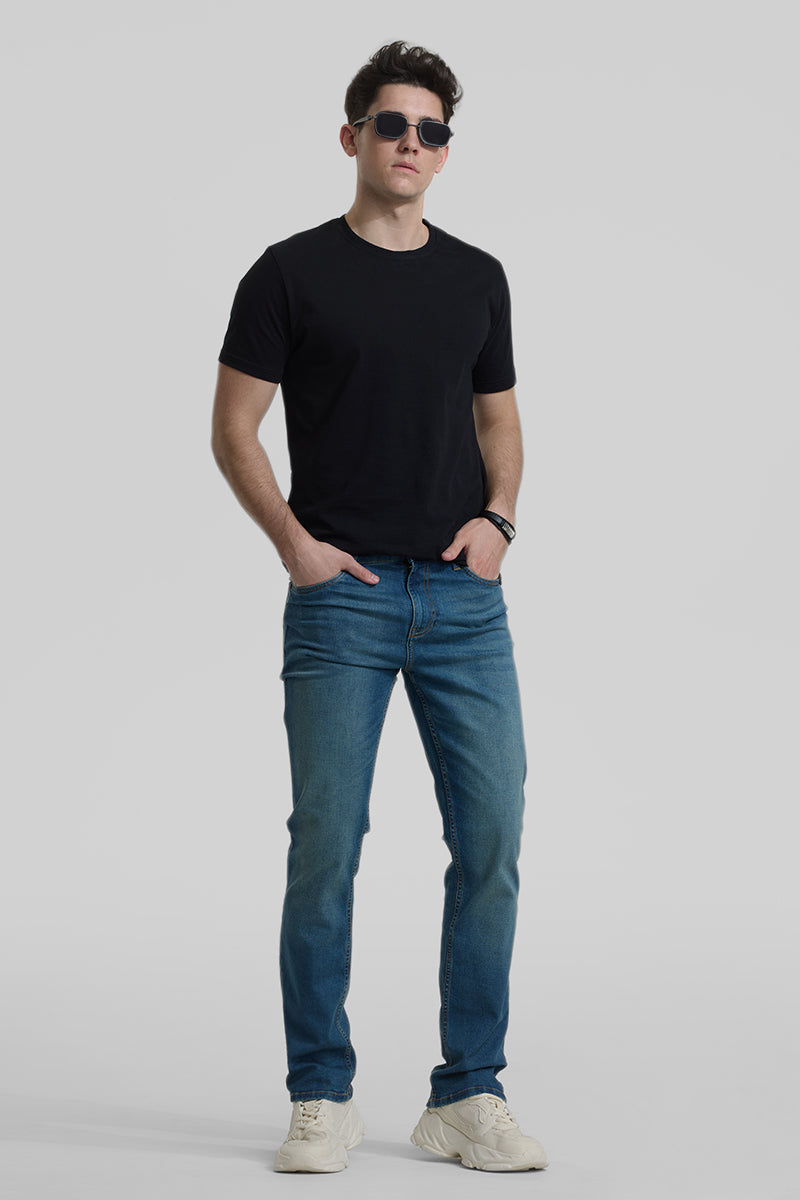 Blue Straight Fit Jeans