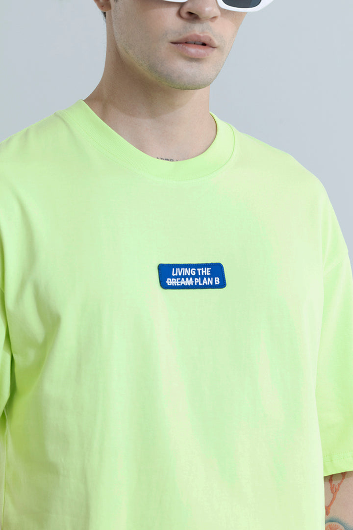 Living The Plan Green Oversized T-Shirt