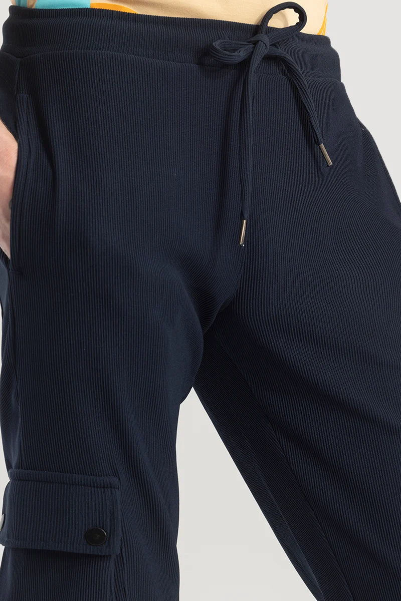 Pockethrive Navy Corduroy Cargo Pant