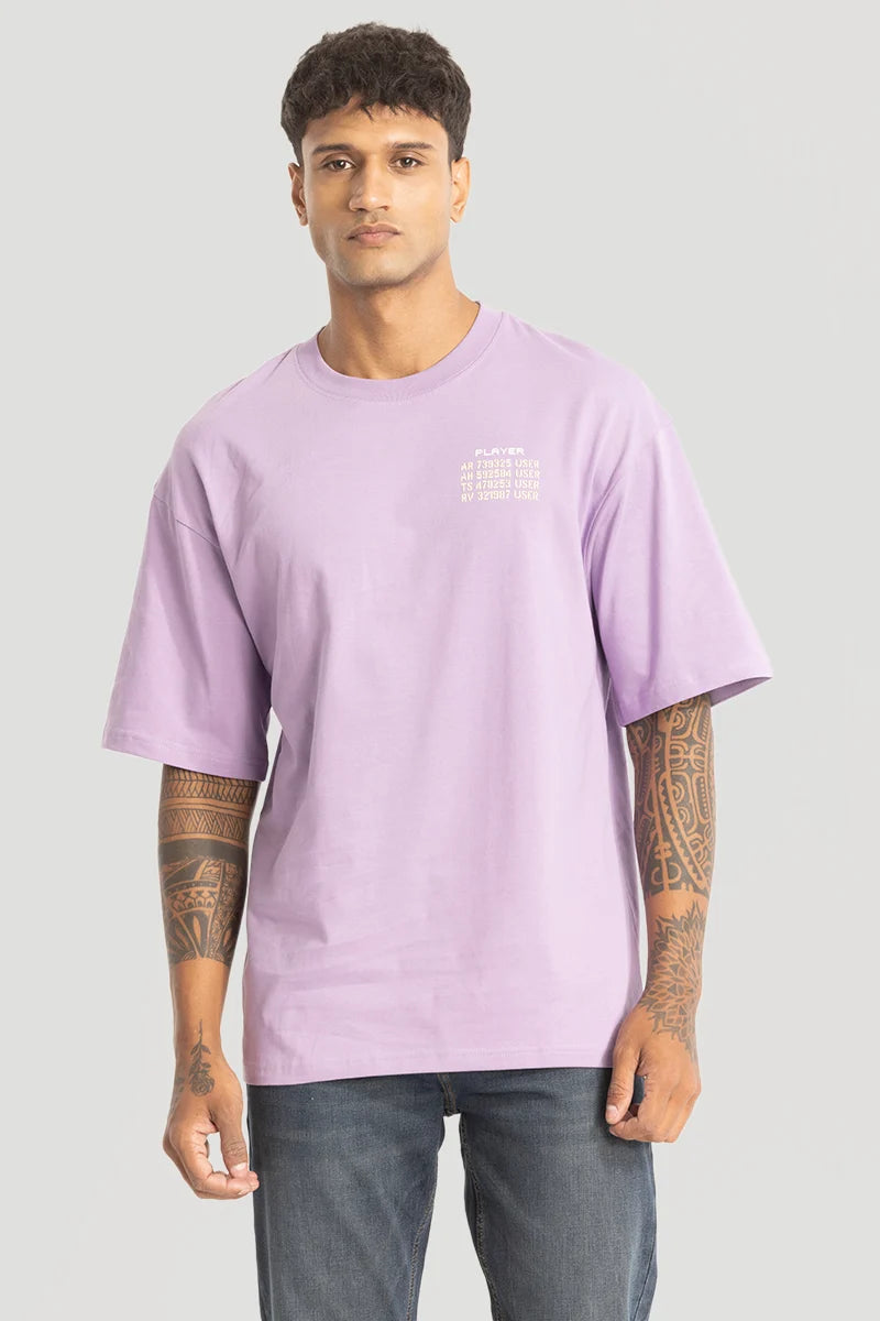 Player Purple Oversized T-Shirt