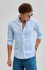 Light Blue Checks Oxford Shirt