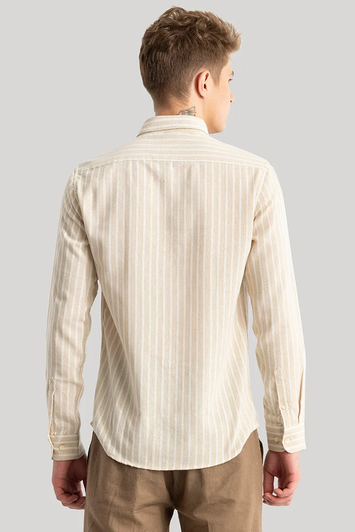 Yves Nude Stripes Linen Shirt