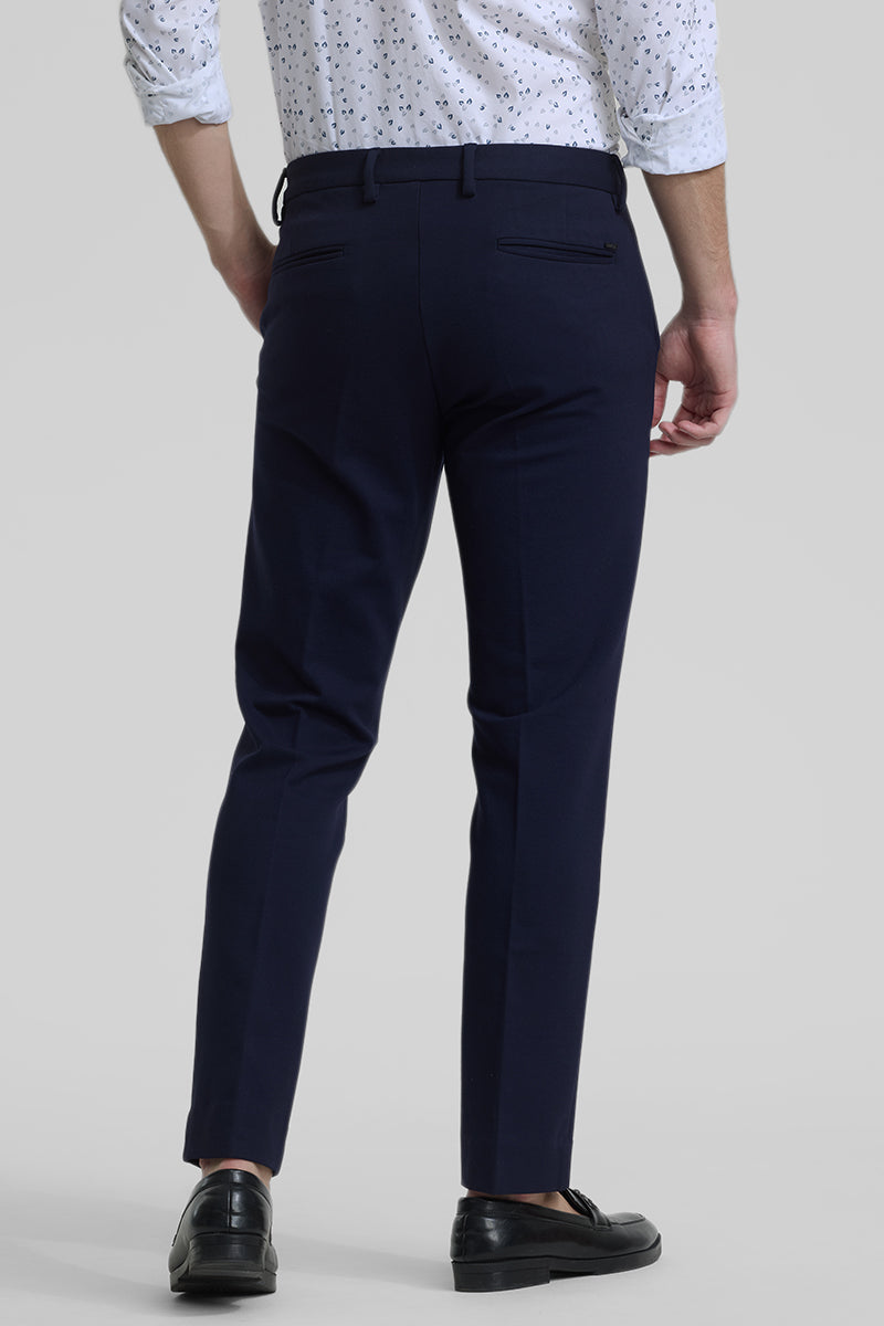 Navy Slim Fit Trousers