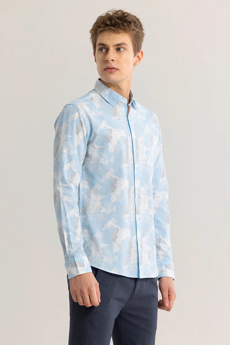 Leaflux Abstract Blue Shirt