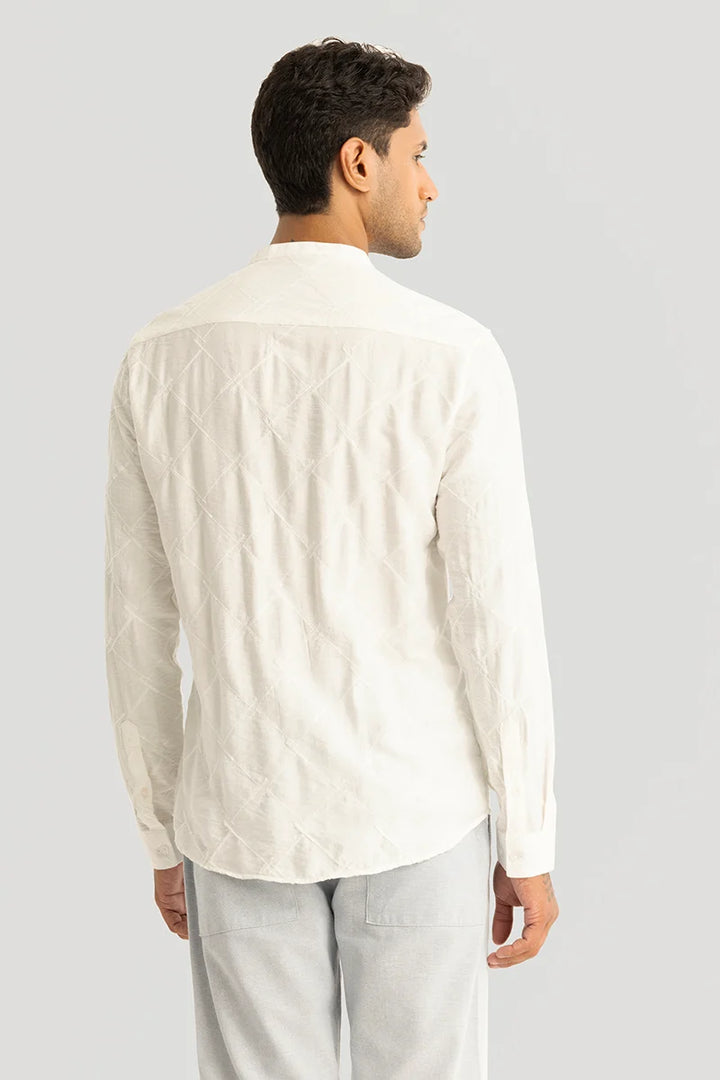 Giovanni White Embroidered Shirt