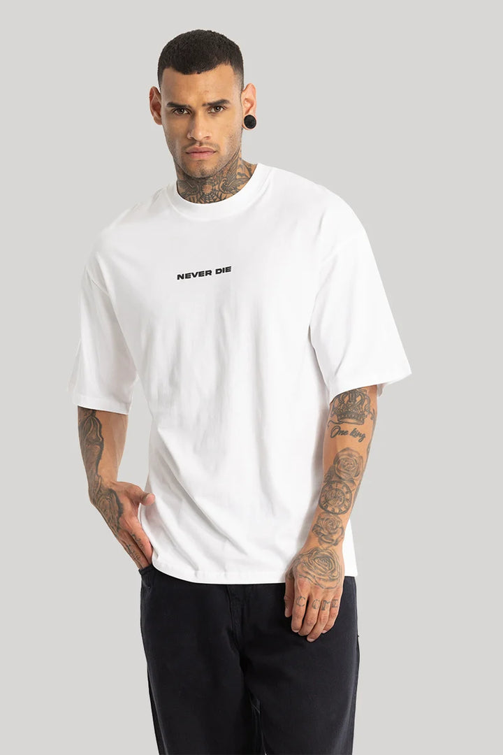 The Wild White Oversized Fit T-Shirt