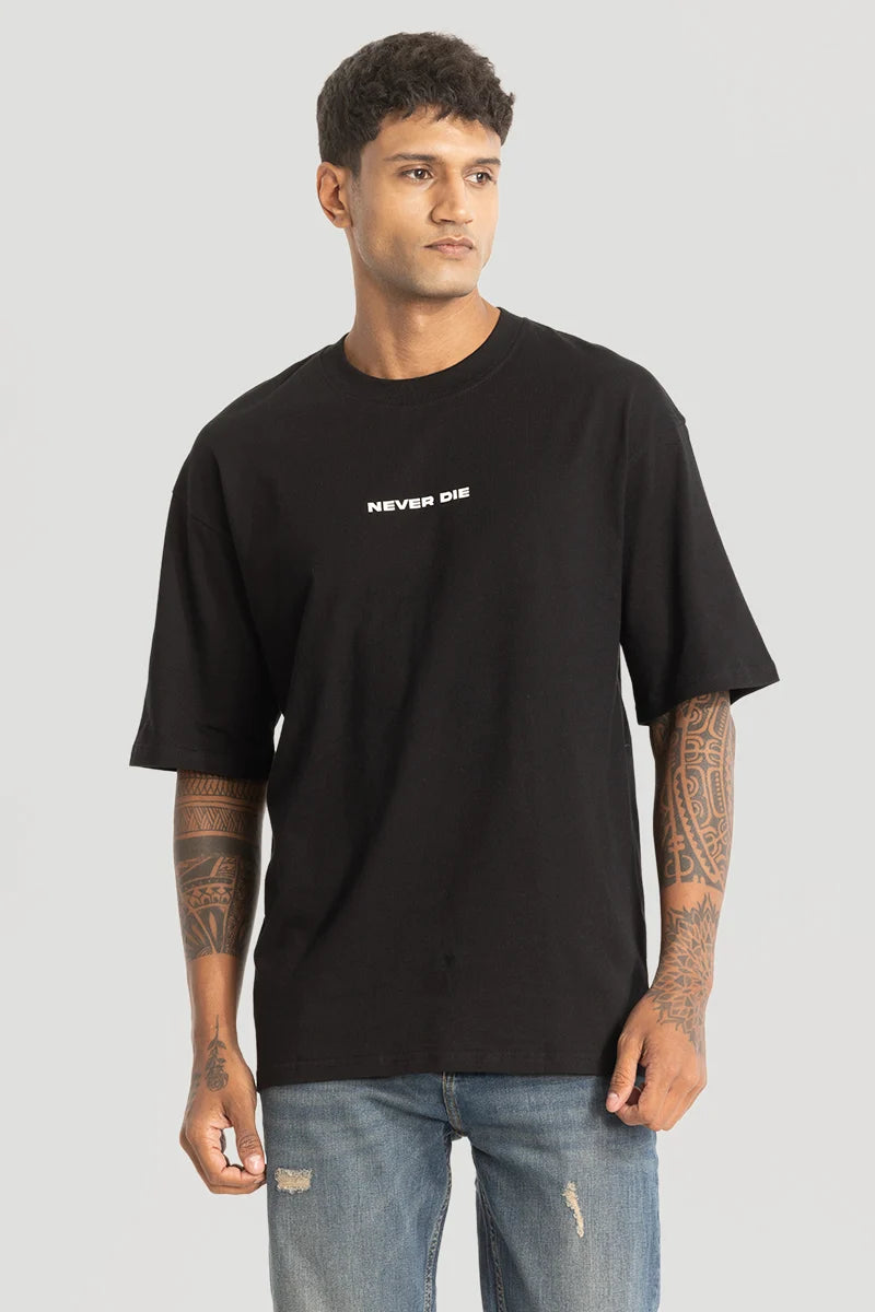 The Wild Black Oversized T-Shirt