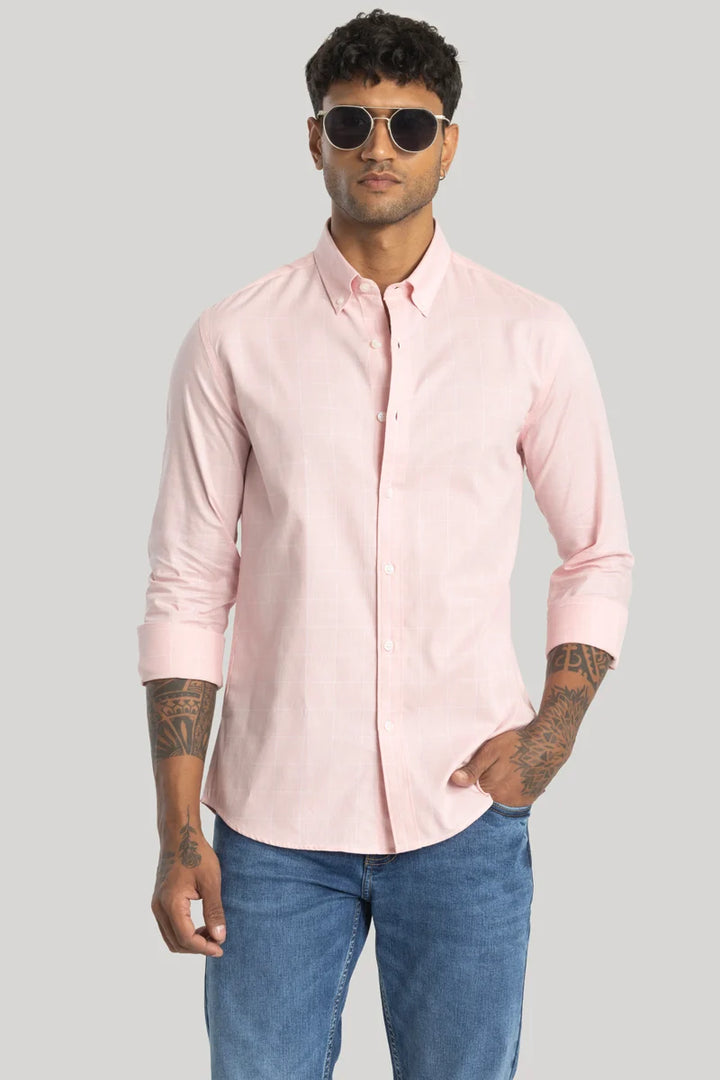 Giuliano Pink Checks Shirt