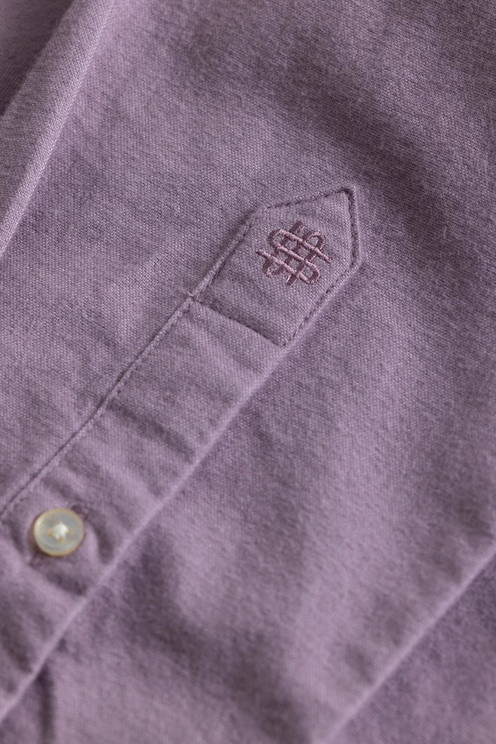 ClassicContour Plain Purple Shirt