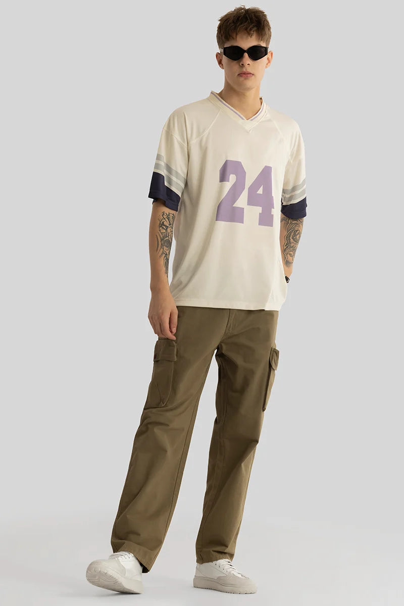 Zoe Khaki Loose Fit Cargo Pants