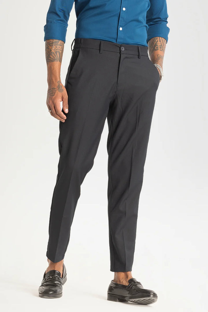 Charcoal Grey Slim Fit Stretch Trouser