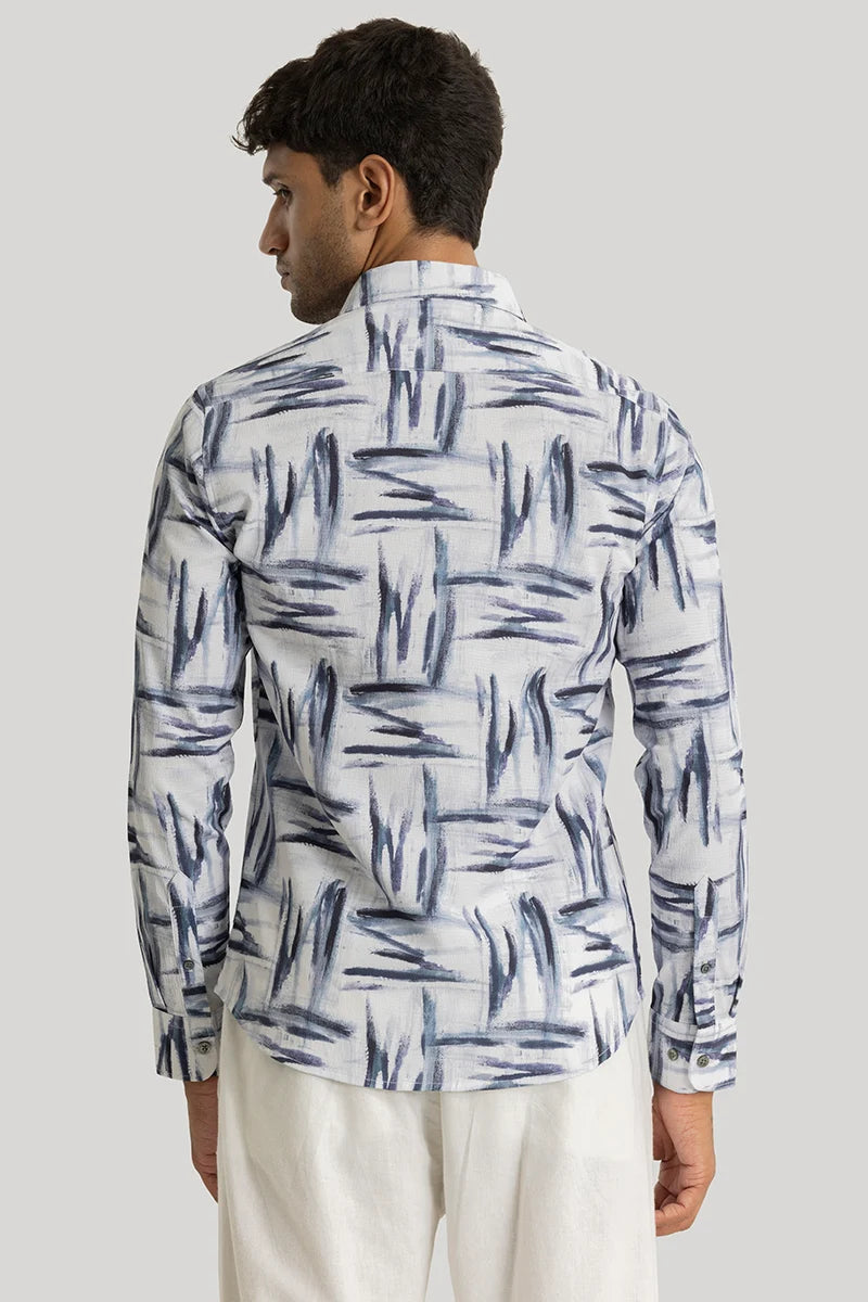 Apex Navy Abstract Shirt