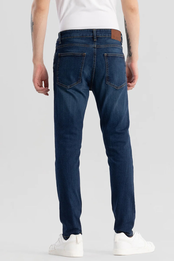 Denity Slim Fit Navy Jeans