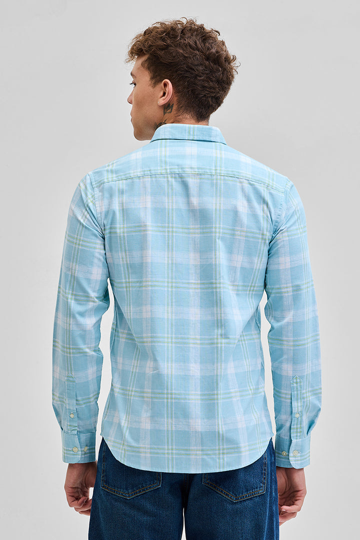 Light Blue Checks Oxford Shirt