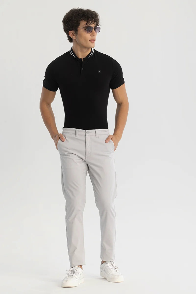 Light Grey Slim Fit Chinos