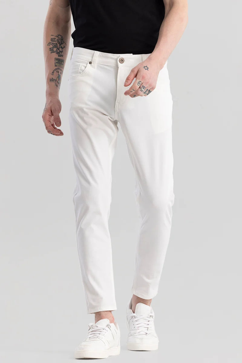 Proflex White Skinny Fit Jeans