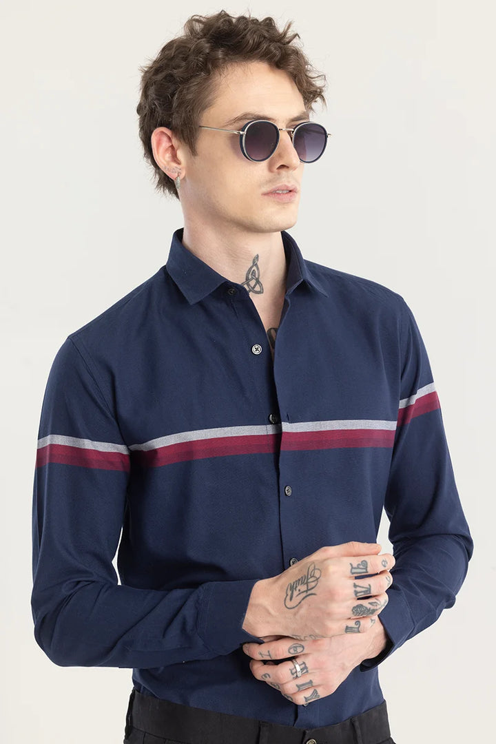 Stripanique Navy Stripe Shirt