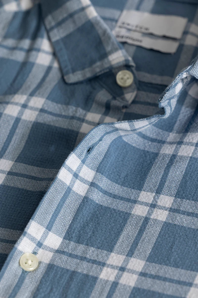 Freydis Blue Checks Shirts