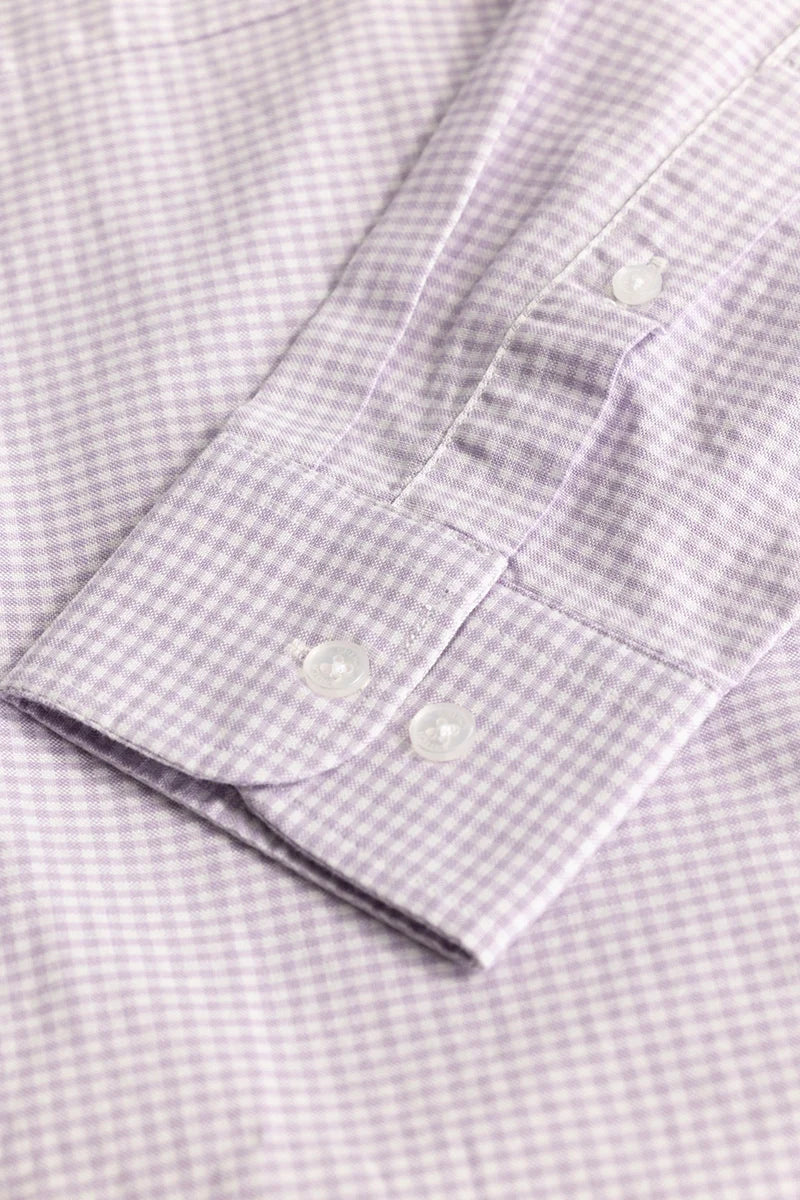 Lavender Oxford Checks shirt